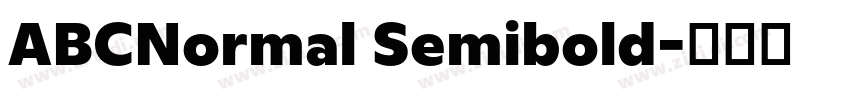 ABCNormal Semibold字体转换